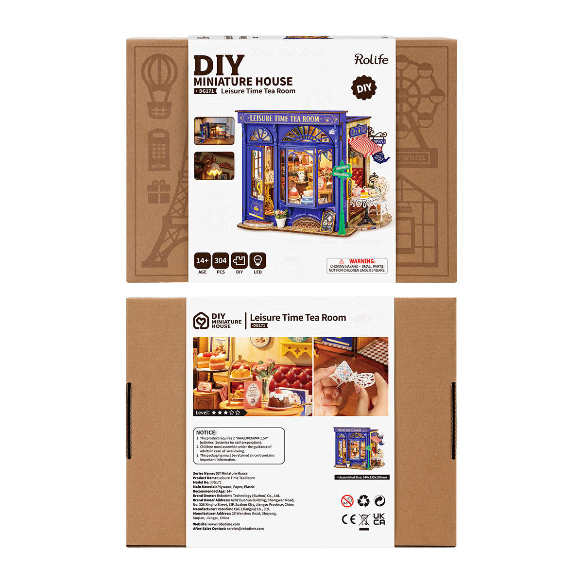 Rolife DIY Miniature House - Leisure Time Tea Room DG171 gallery image 8