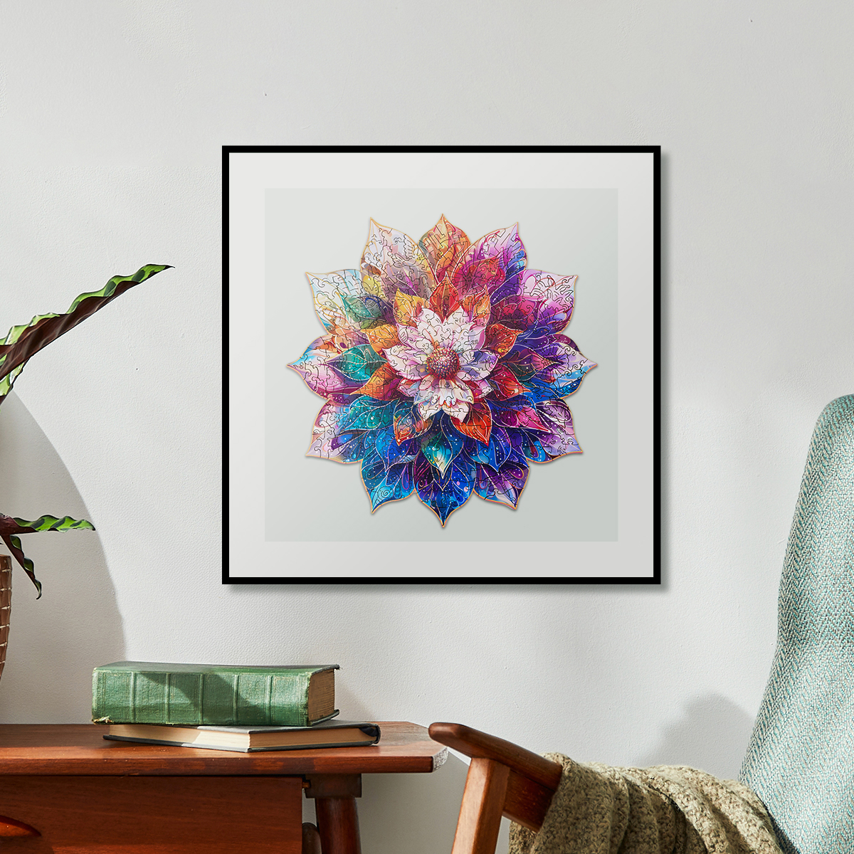 Rowood Wooden Jigsaw Puzzle - Mystic Mandala Flower product hero image