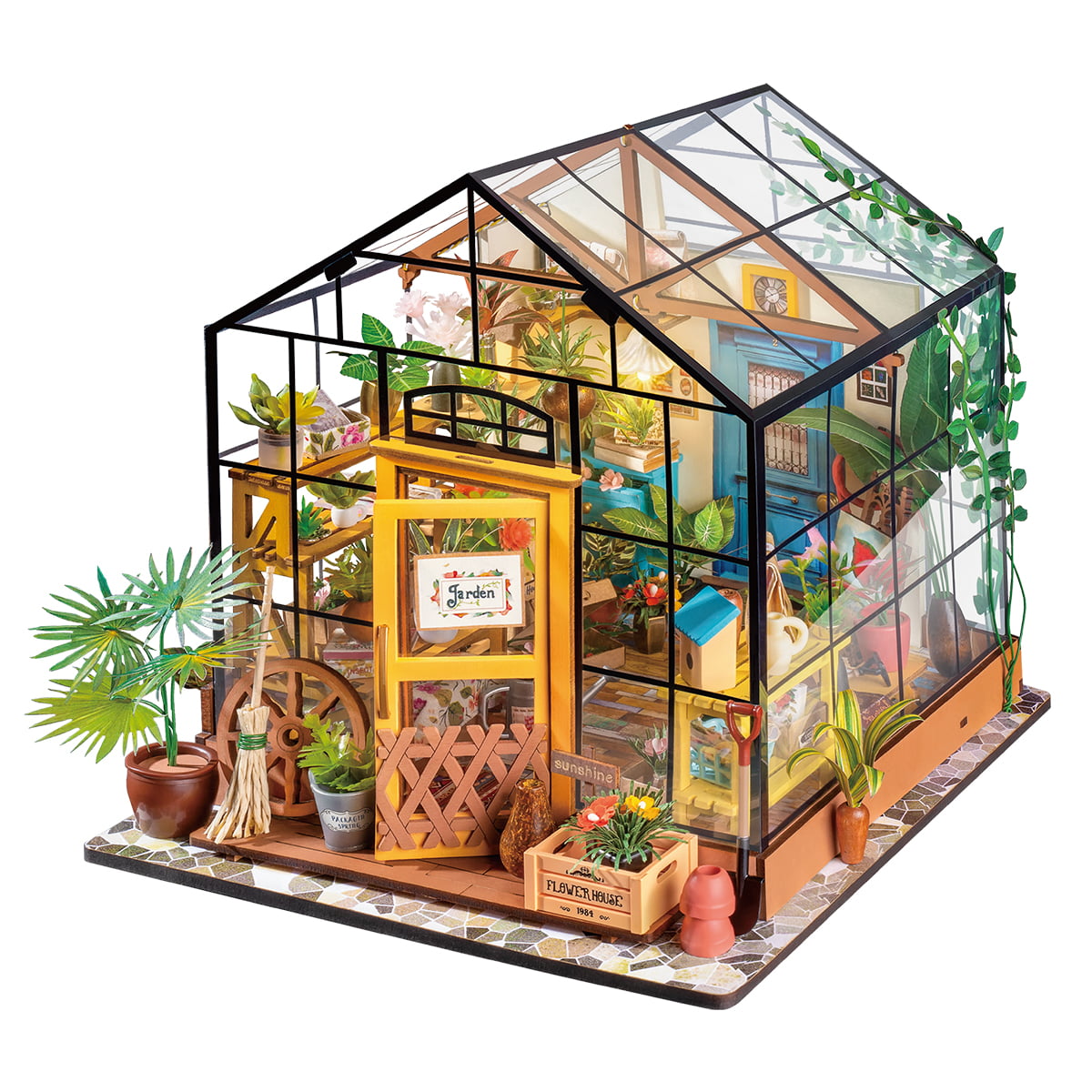 Rolife DIY Miniature House - Cathy's Flower House DG104 white background product view