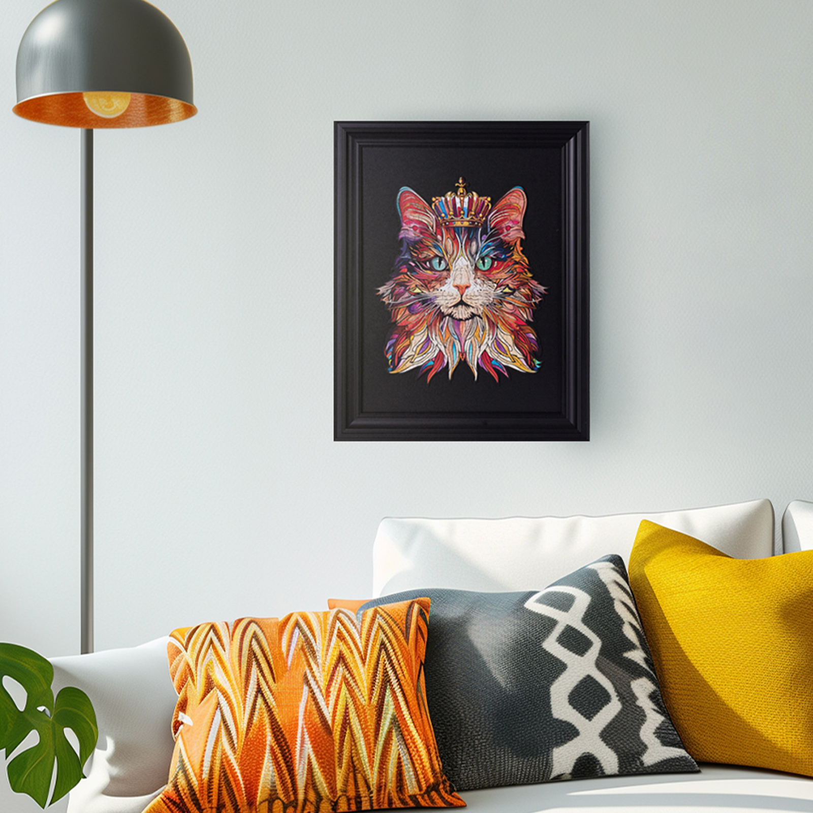 Rowood Wooden Jigsaw Puzzle - Cat King TA002 alternate product view
