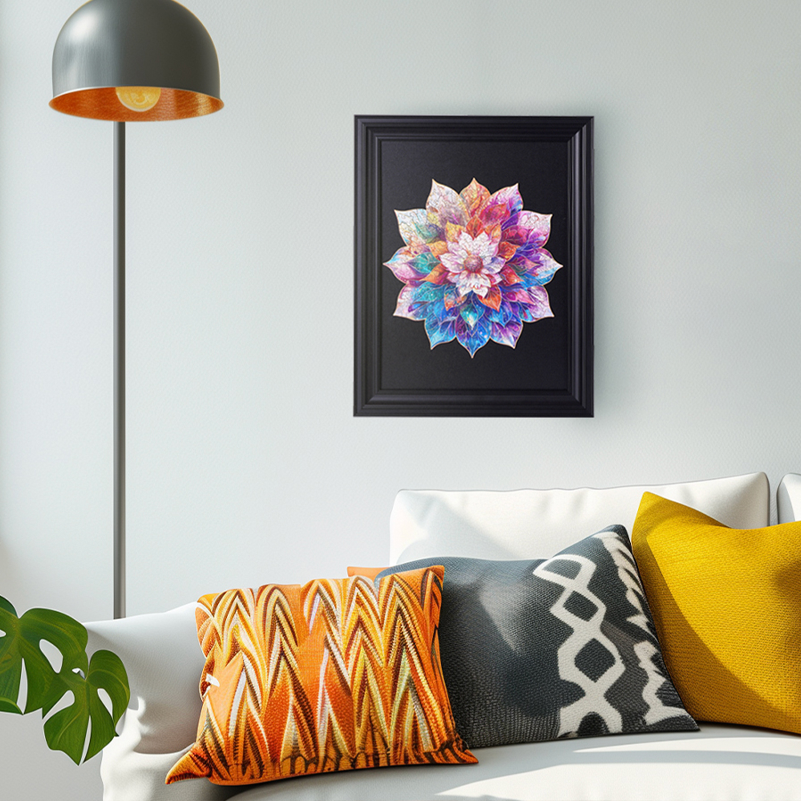 Rowood Wooden Jigsaw Puzzle - Mystic Mandala Flower alternate product view