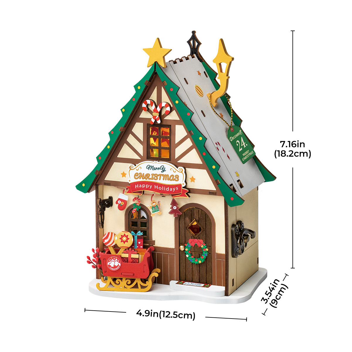 Rolife DIY Miniature House - Twinkling Christmas House DS036 gallery image 6