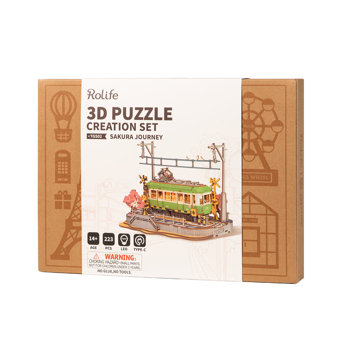 Rolife 3D Wooden Puzzle- Sakura Journey TGS02 gallery image 8