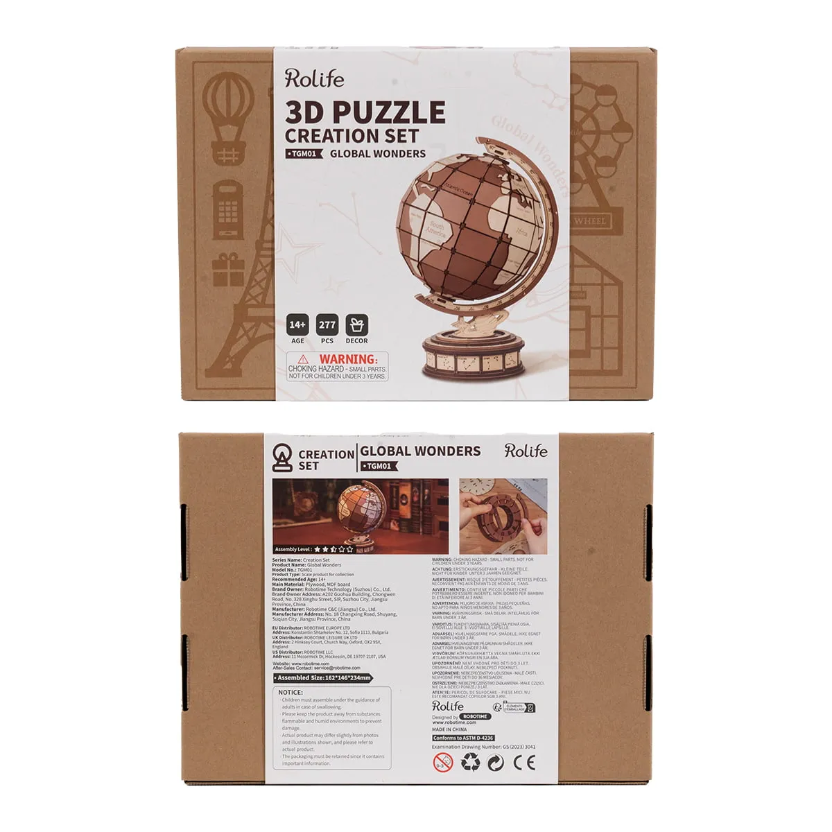 Rolife 3D Wooden Puzzle- Global Wonders TGM01 gallery image 6