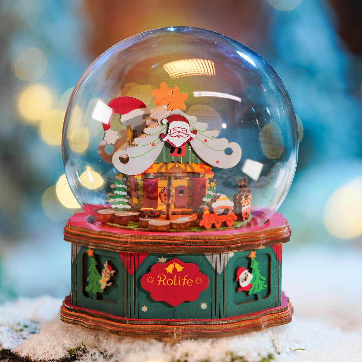 Rolife DIY Music Box - Christmas Town AM46 gallery image 1