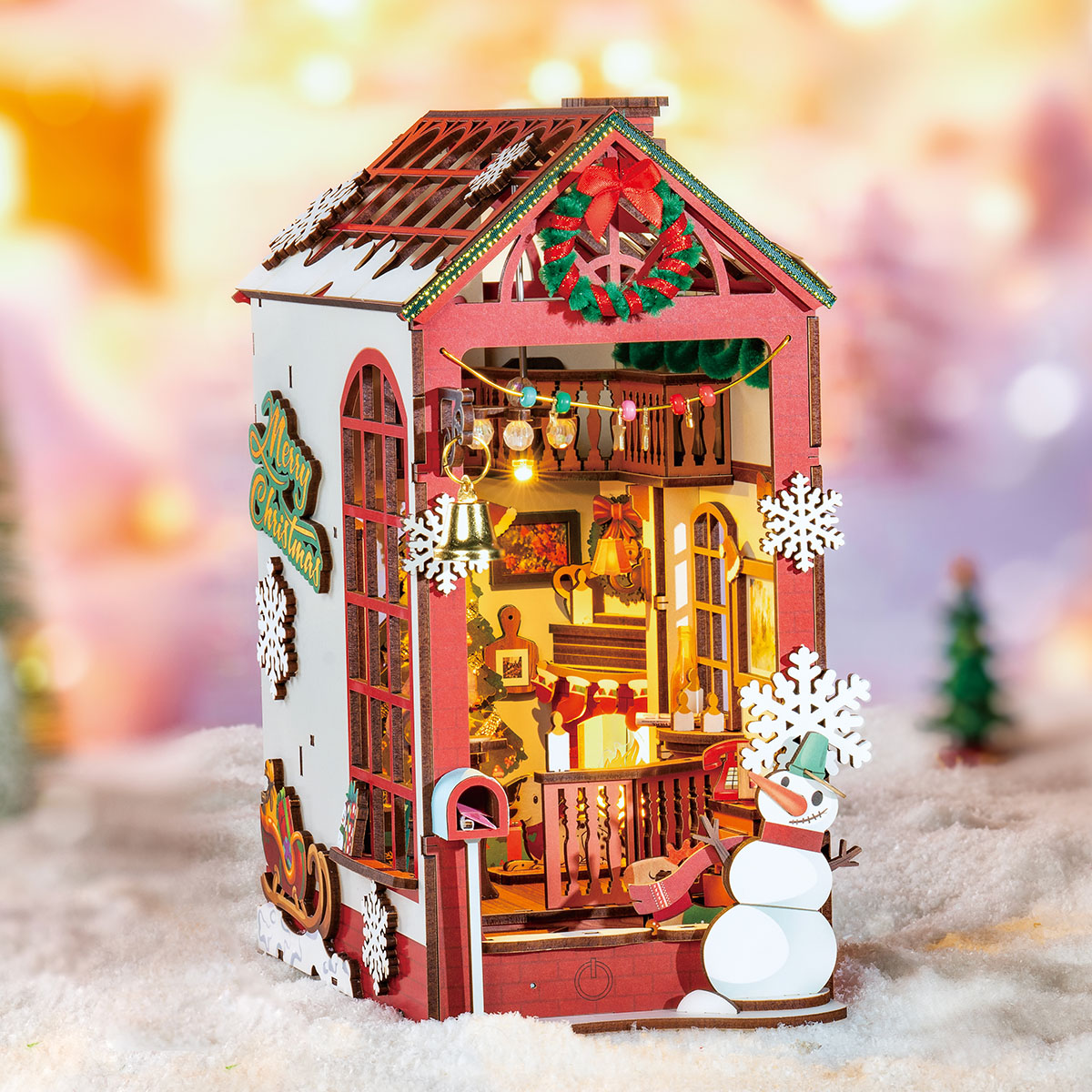 Rolife DIY Book Nook Kit - Christmas Indoor Scene TGC07 gallery image 3