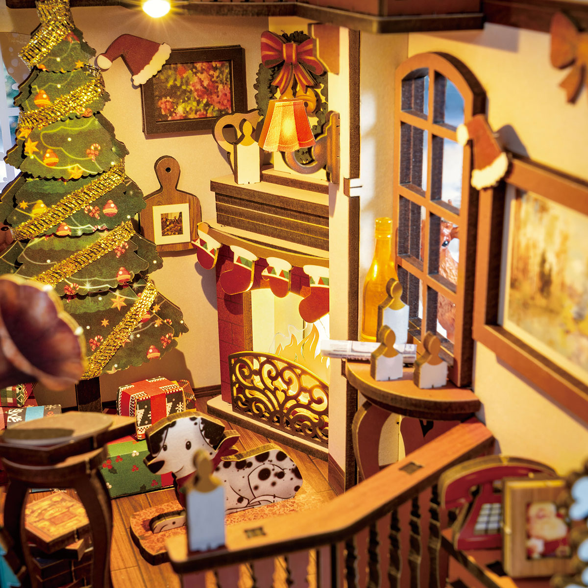Rolife DIY Book Nook Kit - Christmas Indoor Scene TGC07 gallery image 4