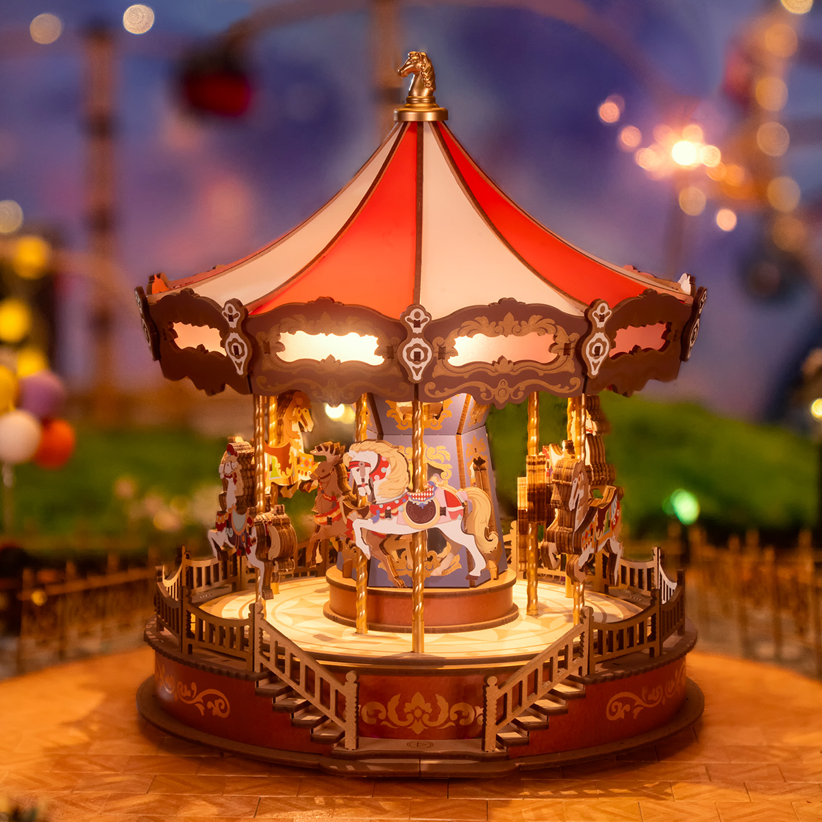 Rolife 3D Wooden Puzzle - Classic Carousel AMC01 product hero image