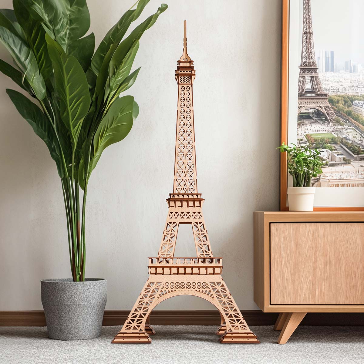 Rolife 3D Wooden Puzzle - Eiffel Tower Plus TGC02 gallery image 1