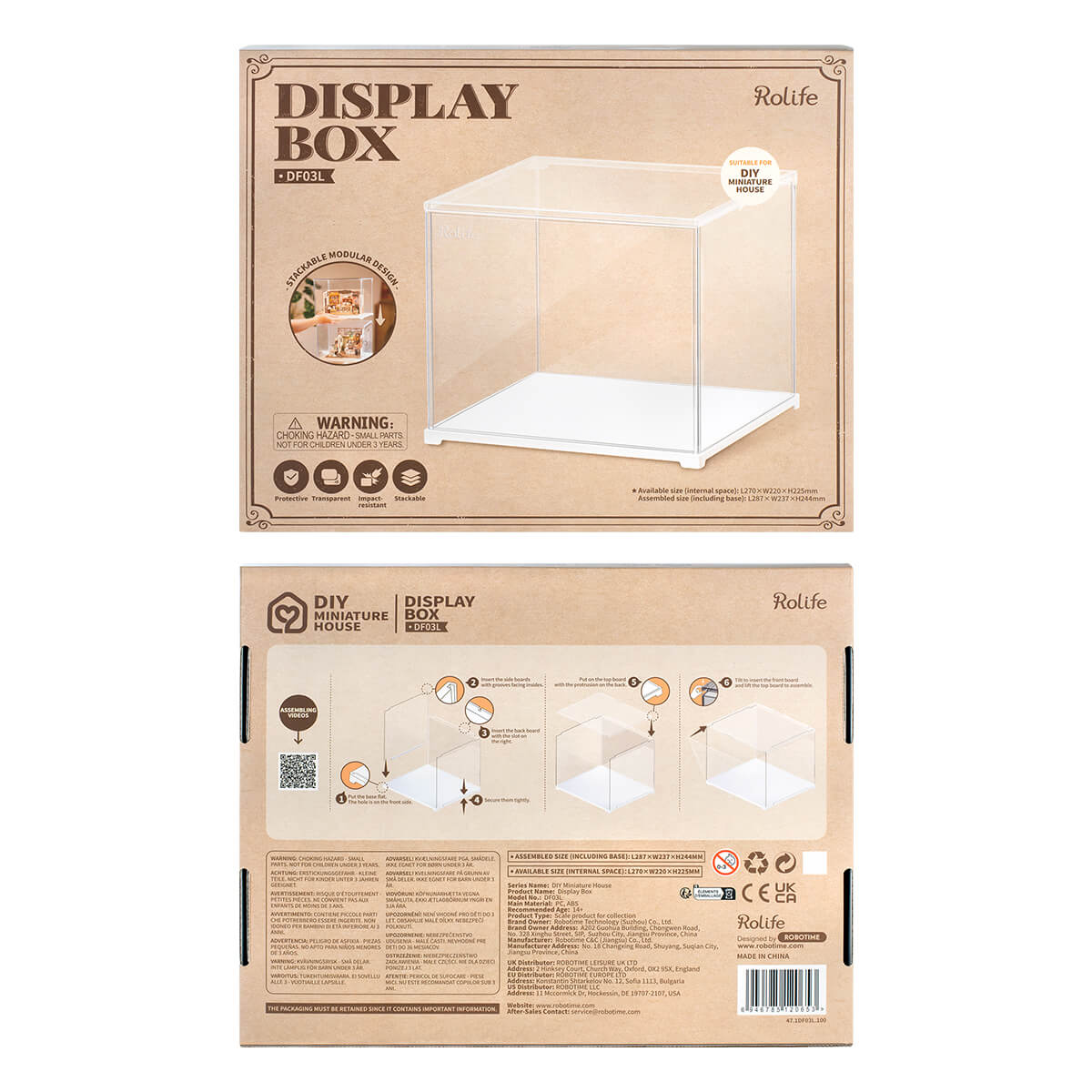Rolife Miniature House Display Box DF03L gallery image 6