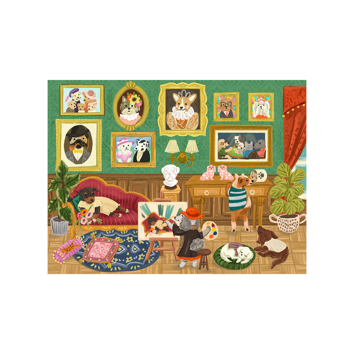 Rolife 1000 Piece Jigsaw Puzzle - Doggie Art Gallery PT008 alternate product view