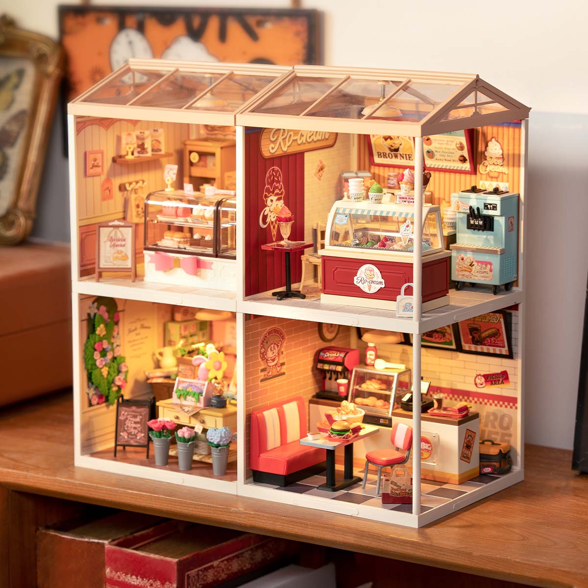 Rolife Super Creator Miniature House 4 in 1 Four Grid gallery image 7