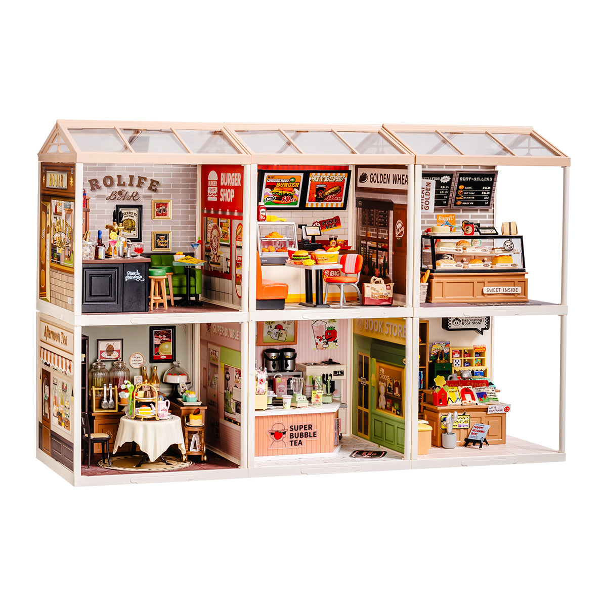 Rolife Super Creator Miniature House 6 in 1 Six Grid product hero image