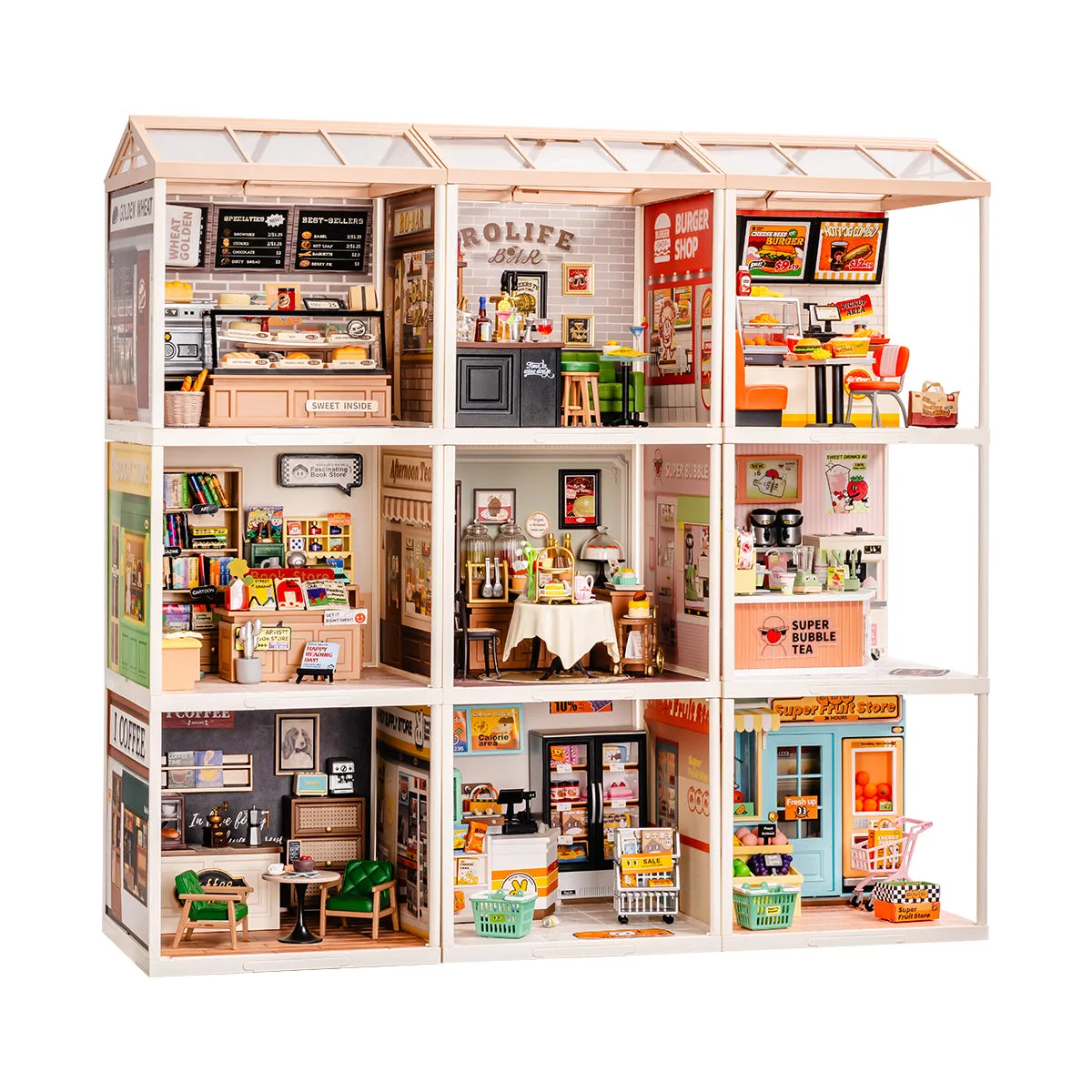 Rolife Super Creator Miniature House 9 in 1 Nine Grid product hero image