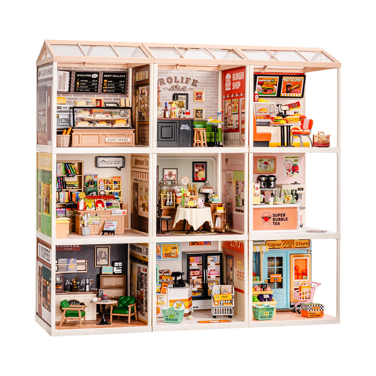 Rolife Super Creator Miniature House 9 in 1 Nine Grid product hero image
