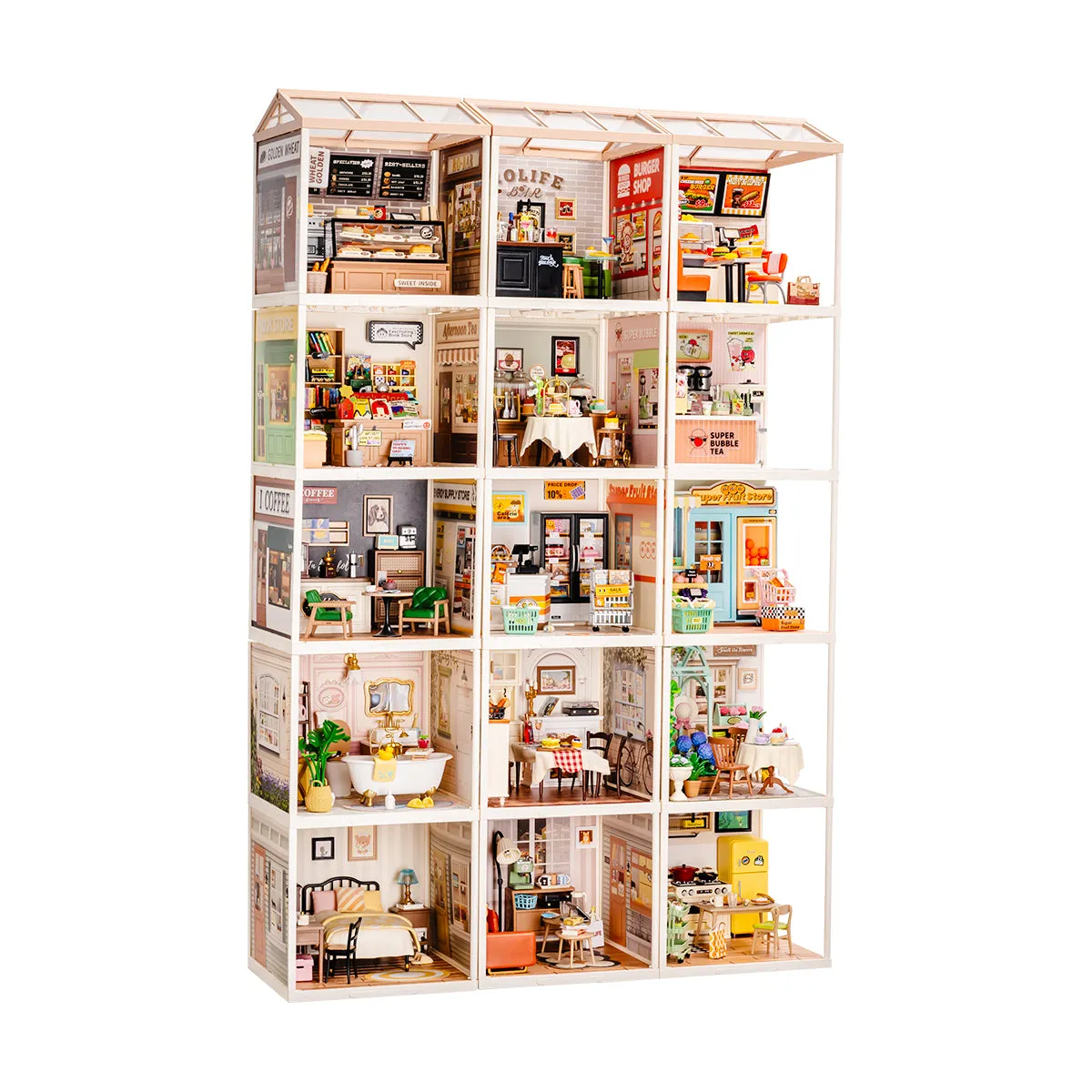 Rolife Super Creator 15 in 1 Miniature House product hero image