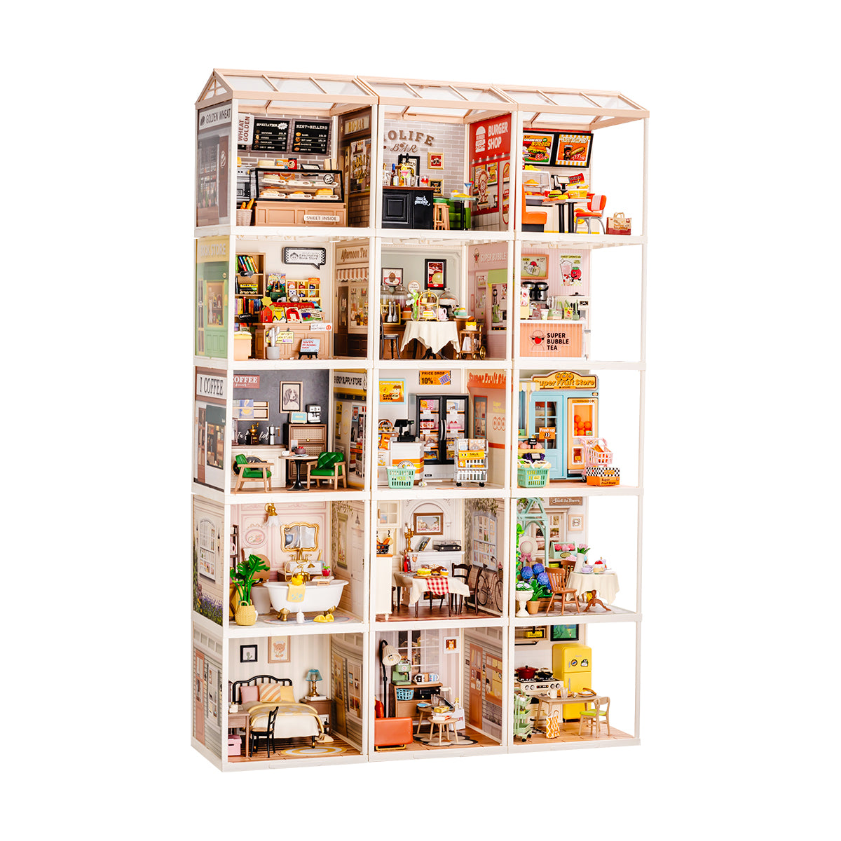 Rolife Super Creator 15 in 1 Miniature House product hero image