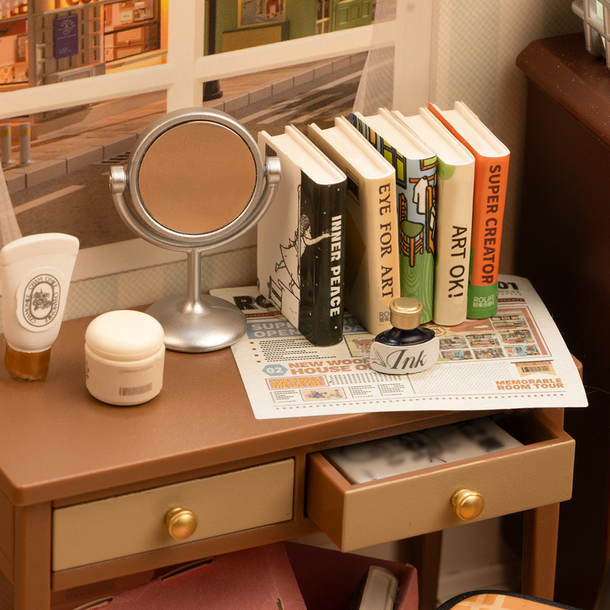 Rolife Sweet Dream Bedroom Super Creator Miniature House DW009 gallery image 4