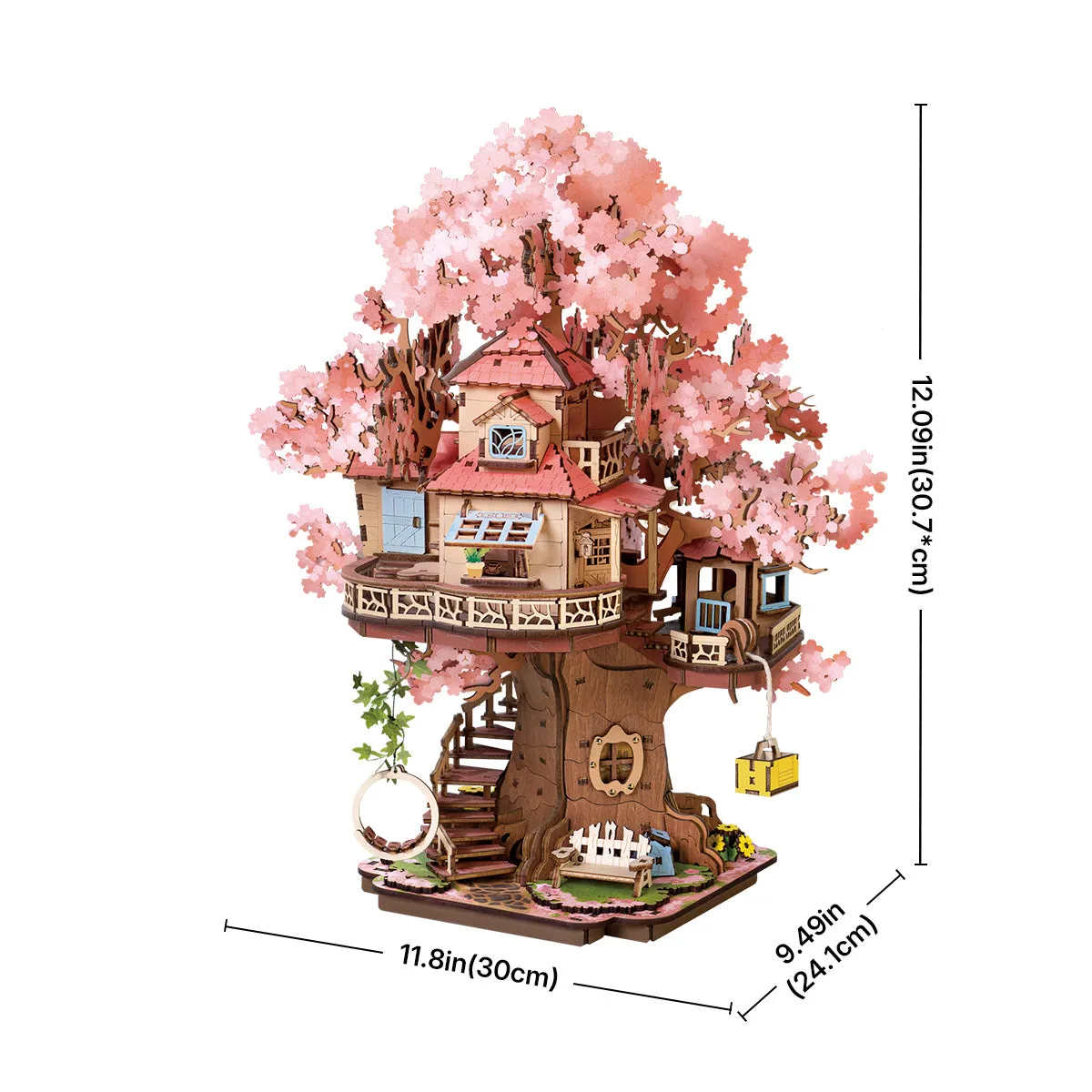 Rolife 3D Wooden Puzzle - Sakura Tree House TGS04 gallery image 7