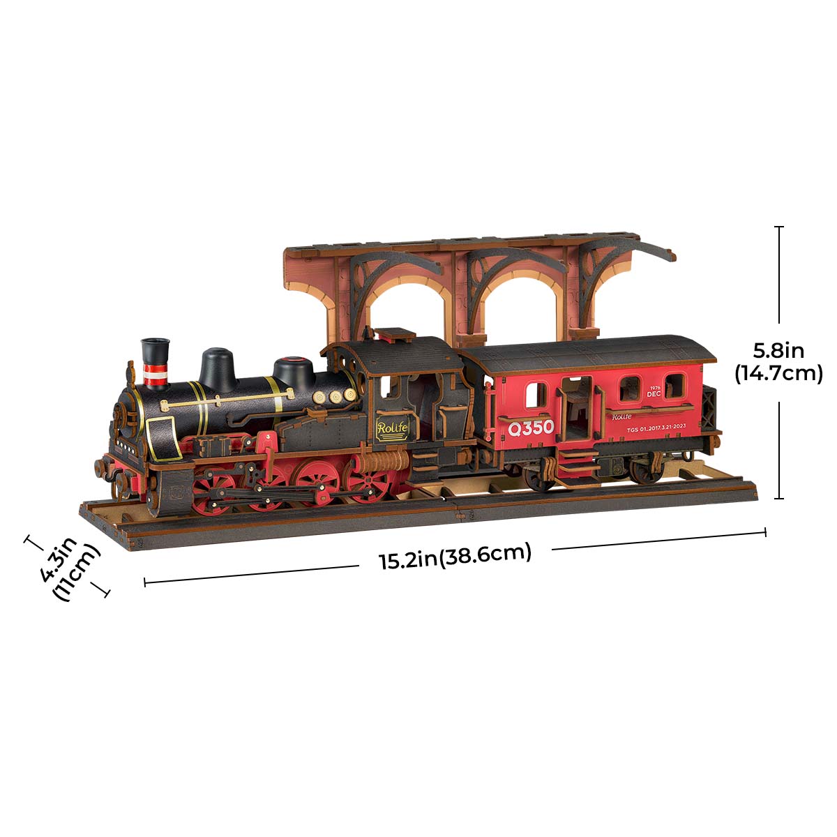 Rolife 3D Wooden Puzzle - Steam Journey TGS01 gallery image 6