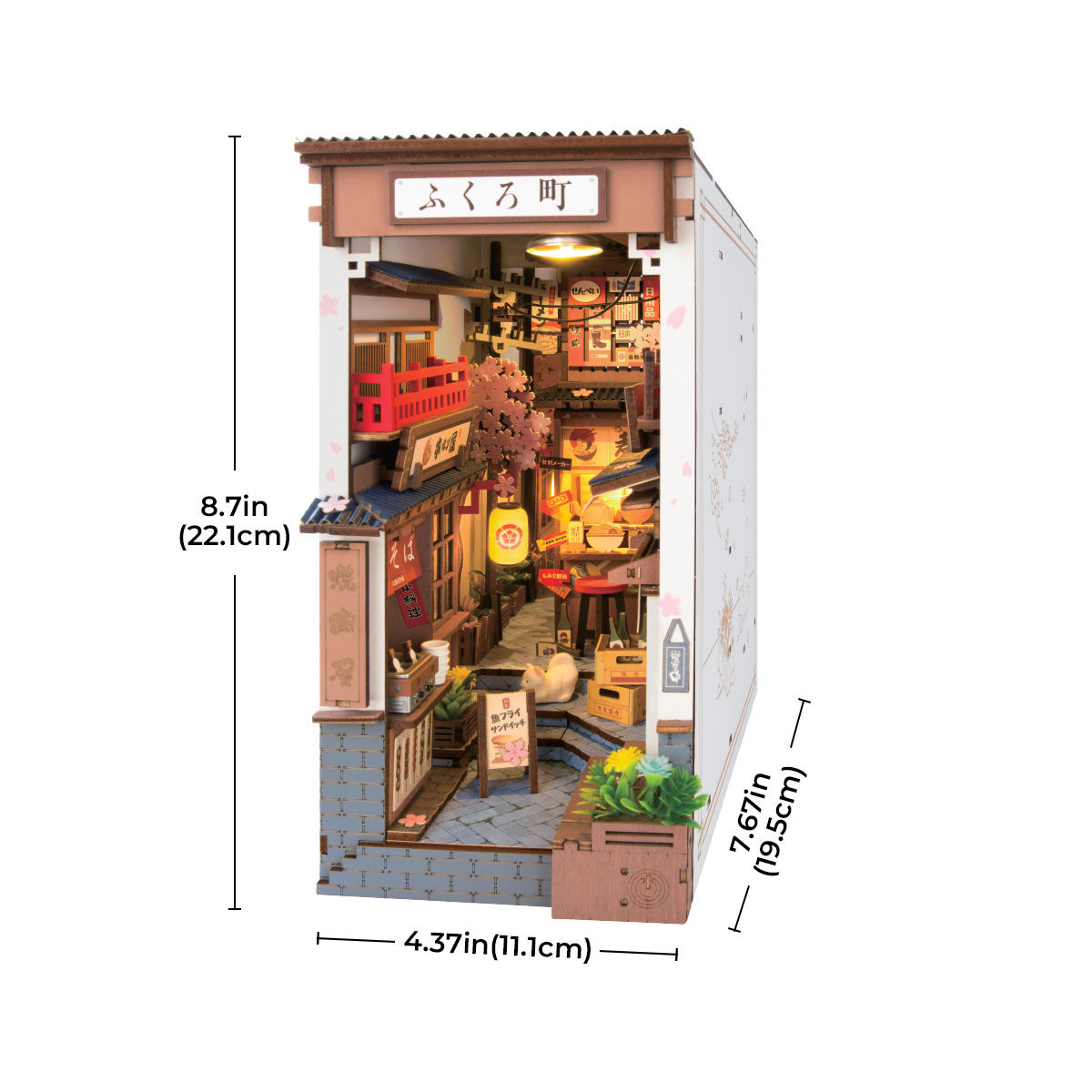 Rolife DIY Book Nook Kit - Sakura Wine Alley TGB11 gallery image 8