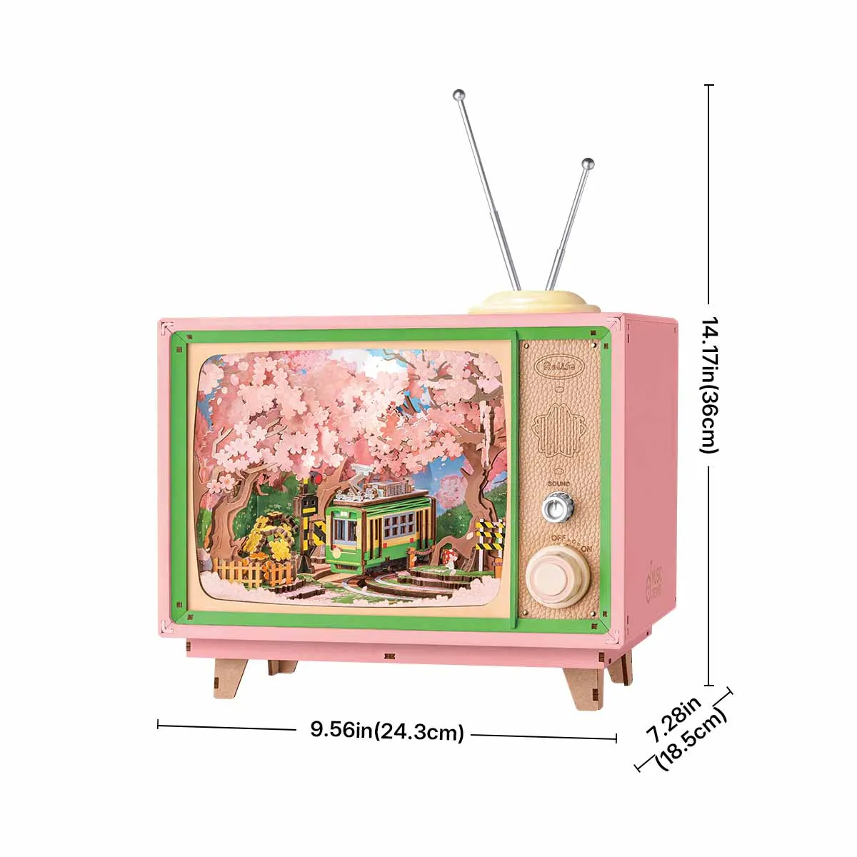 Sakura Dreamy Tour AMT02 size graphic, 24.3 x 14.2 x 18.5 cm music box