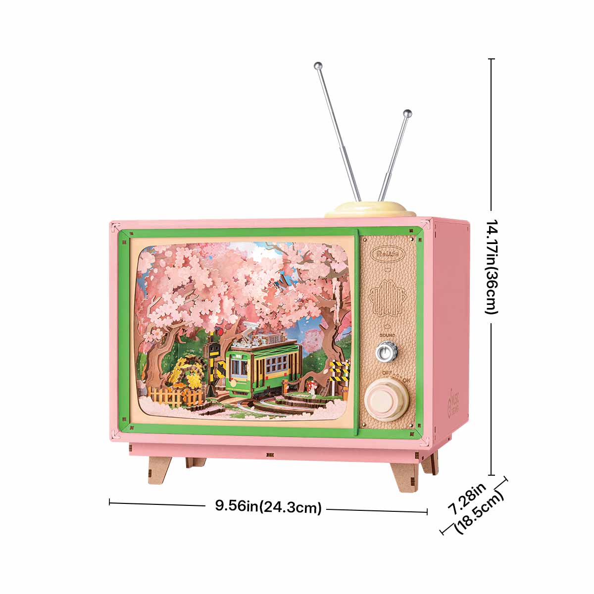 Sakura Dreamy Tour AMT02 size graphic, 24.3 x 14.2 x 18.5 cm music box