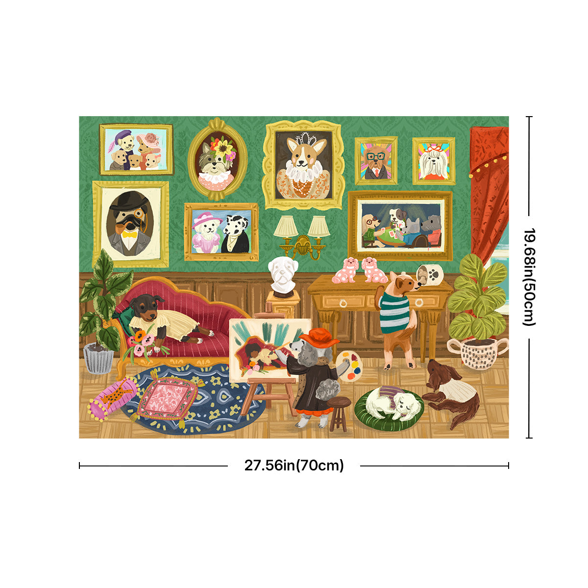 Rolife 1000 Piece Jigsaw Puzzle - Doggie Art Gallery PT008 gallery image 6