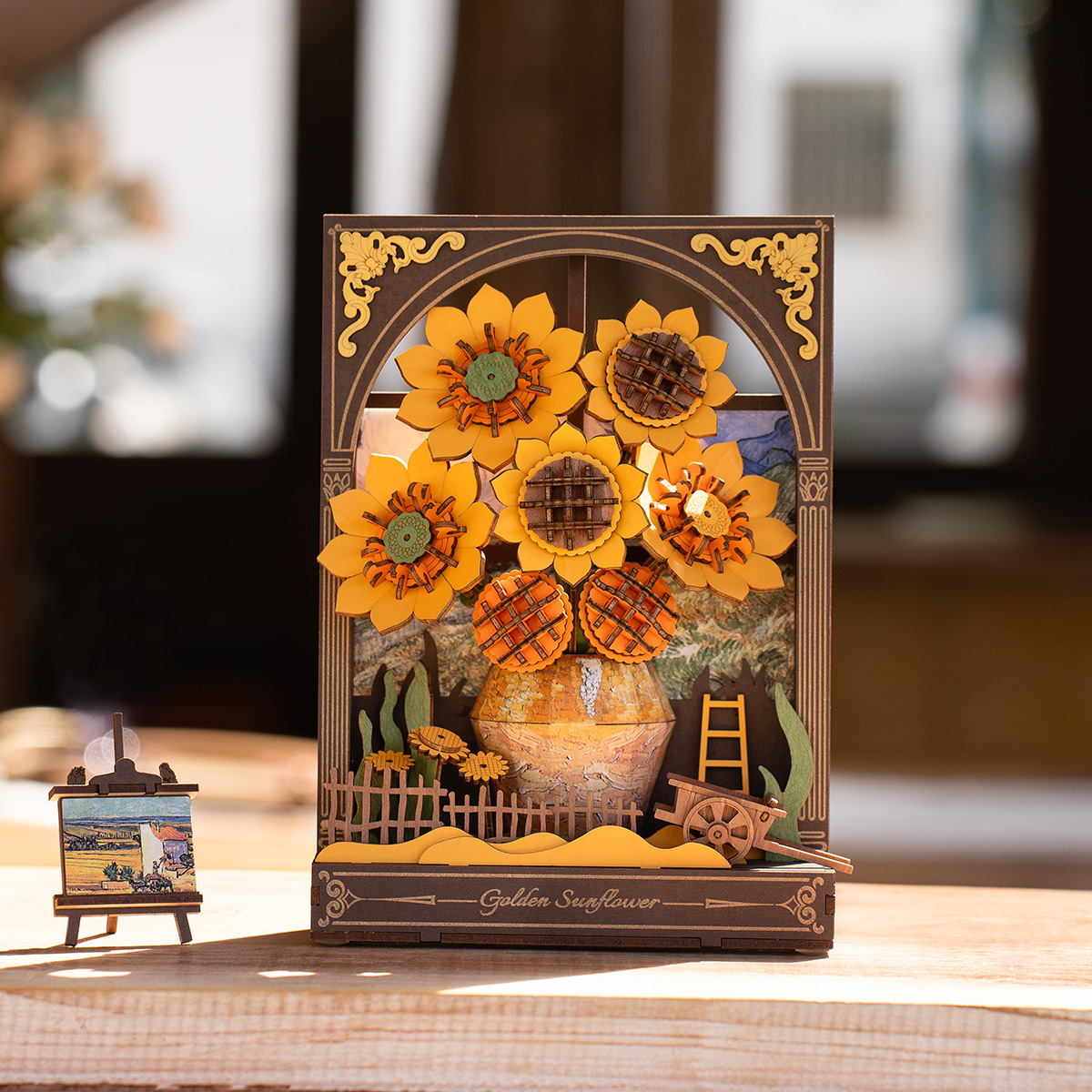 Rowood 3D Wooden Puzzle - Golden Sunflower TH002 product hero image