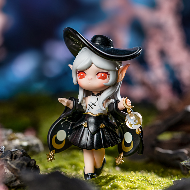 Rolife Surprise Figure Dolls - Paradise Guardians black outfit character close-up scene