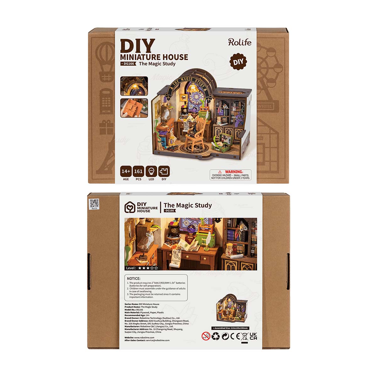 Rolife DIY Miniature House - The Magic Study DG166 gallery image 7