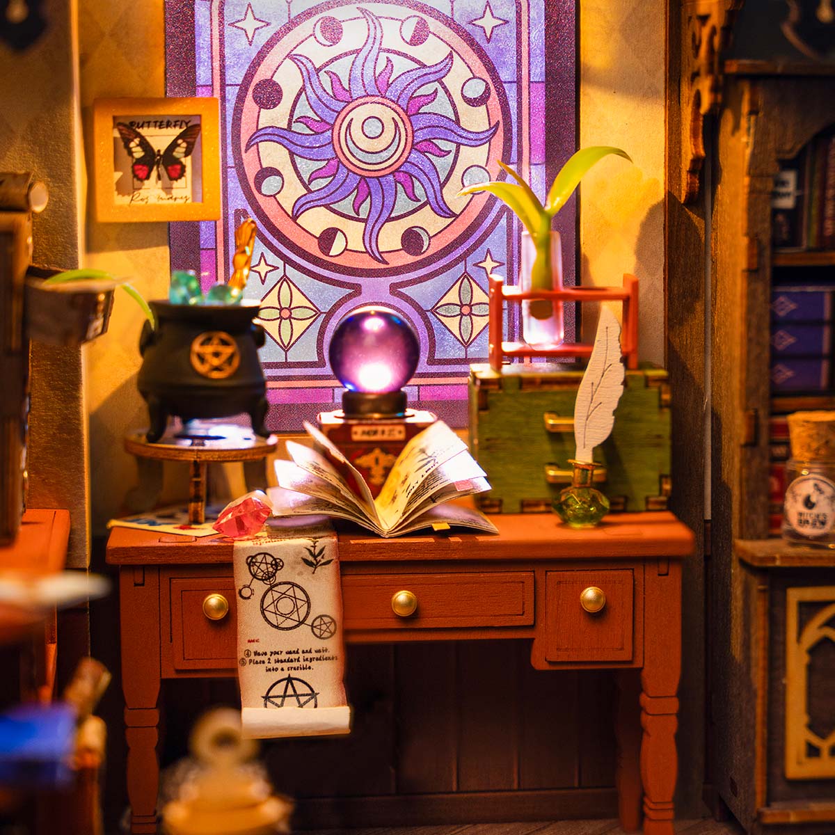 Rolife DIY Miniature House - The Magic Study DG166 gallery image 4