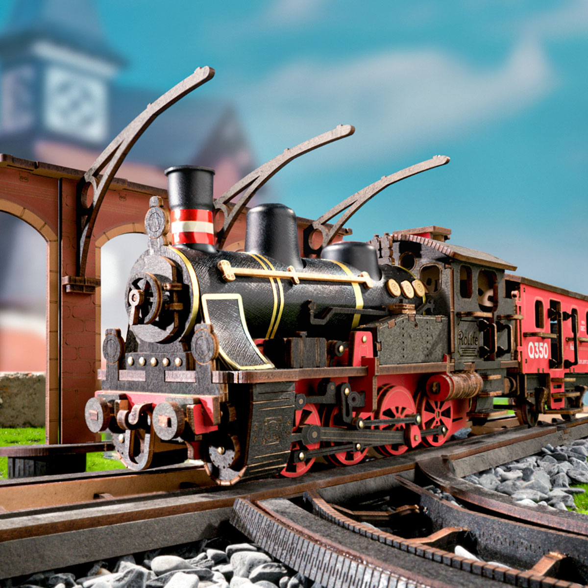 Rolife 3D Wooden Puzzle - Steam Journey TGS01 gallery image 5