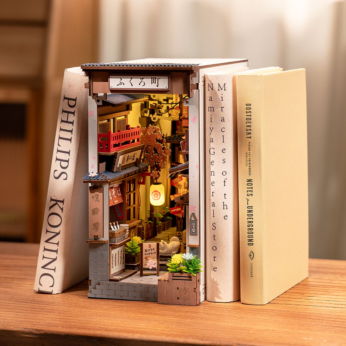 Rolife DIY Book Nook Kit - Sakura Wine Alley TGB11 product hero image