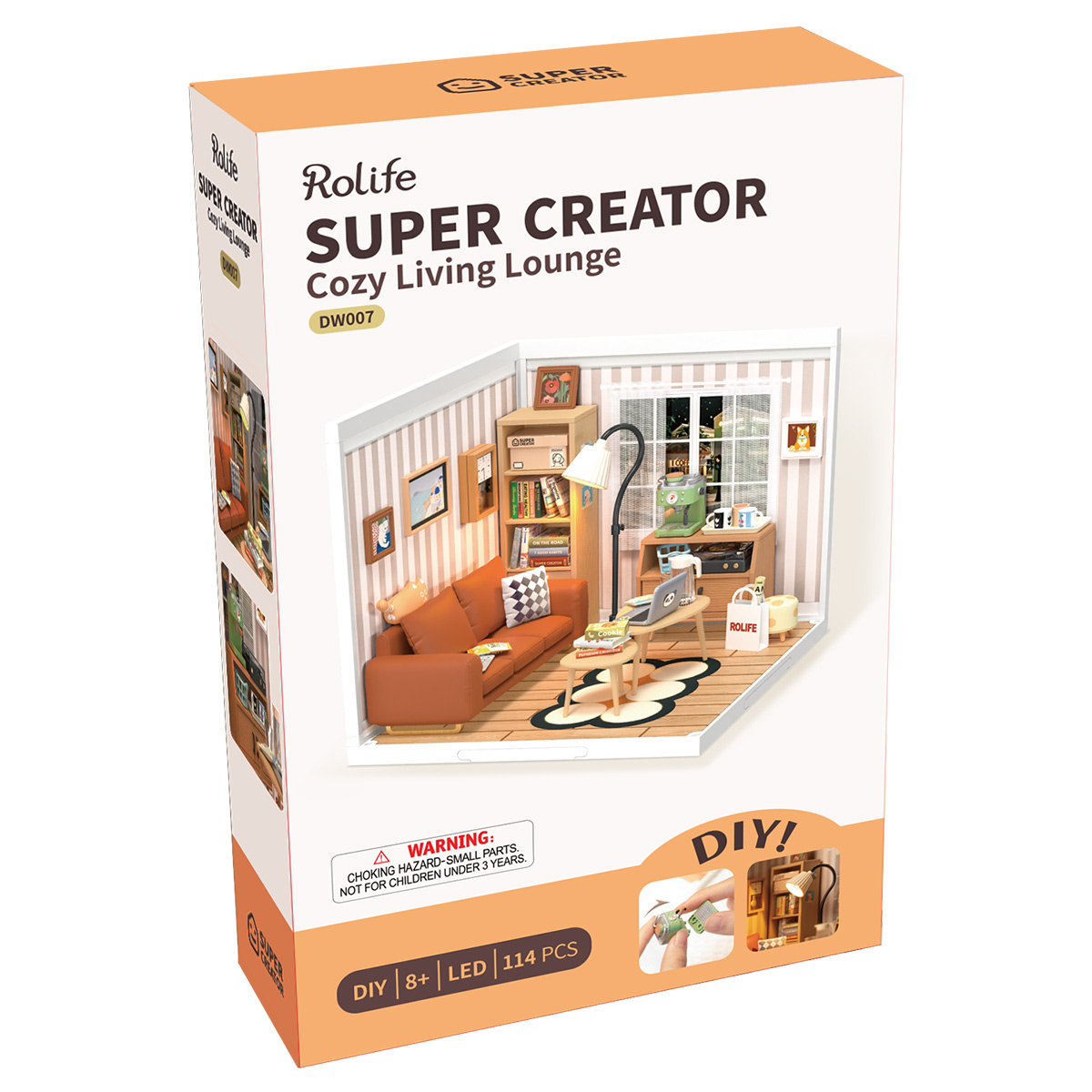 Rolife Cozy Living Lounge Super Creator Miniature House DW007 gallery image 8