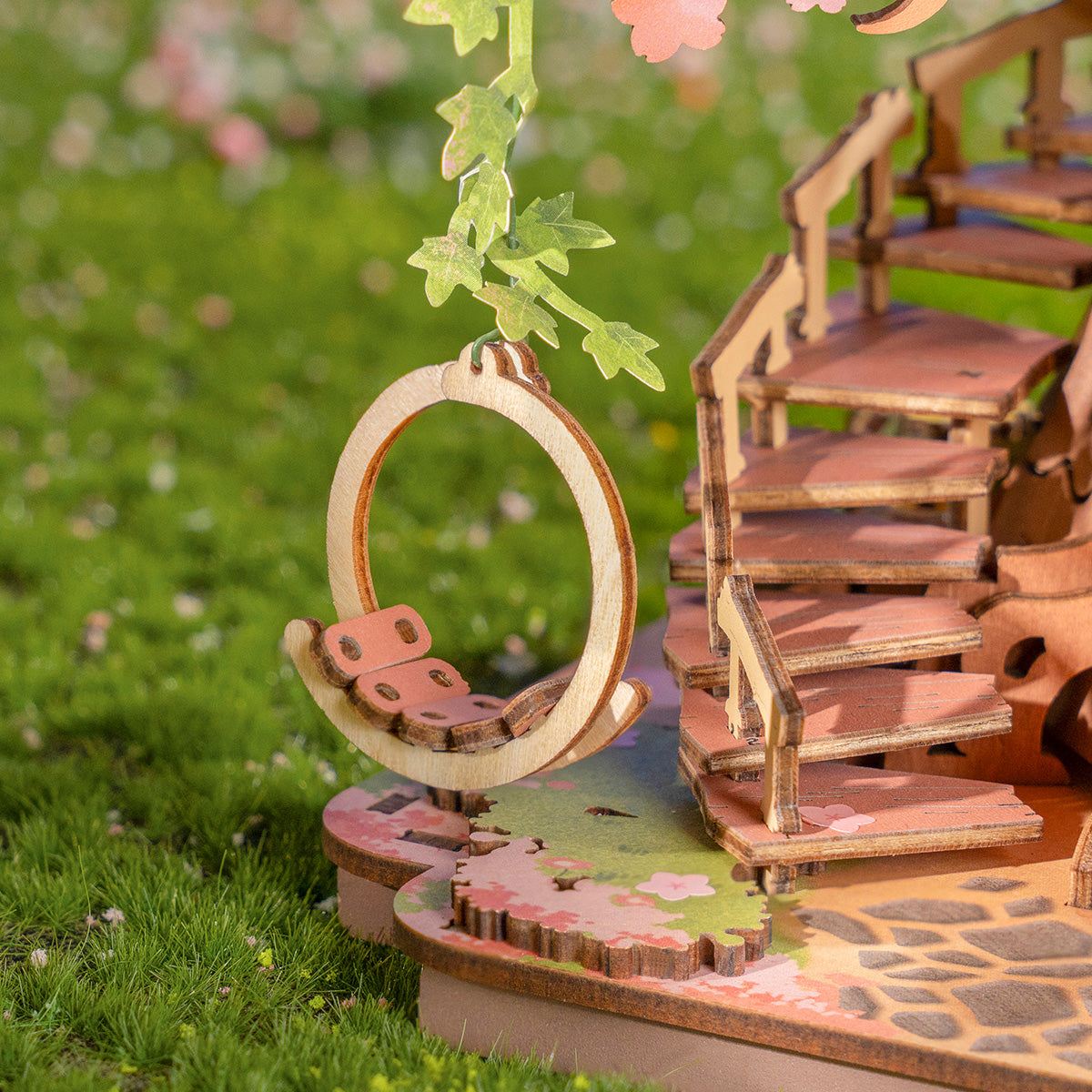 Rolife 3D Wooden Puzzle - Sakura Tree House TGS04 gallery image 4
