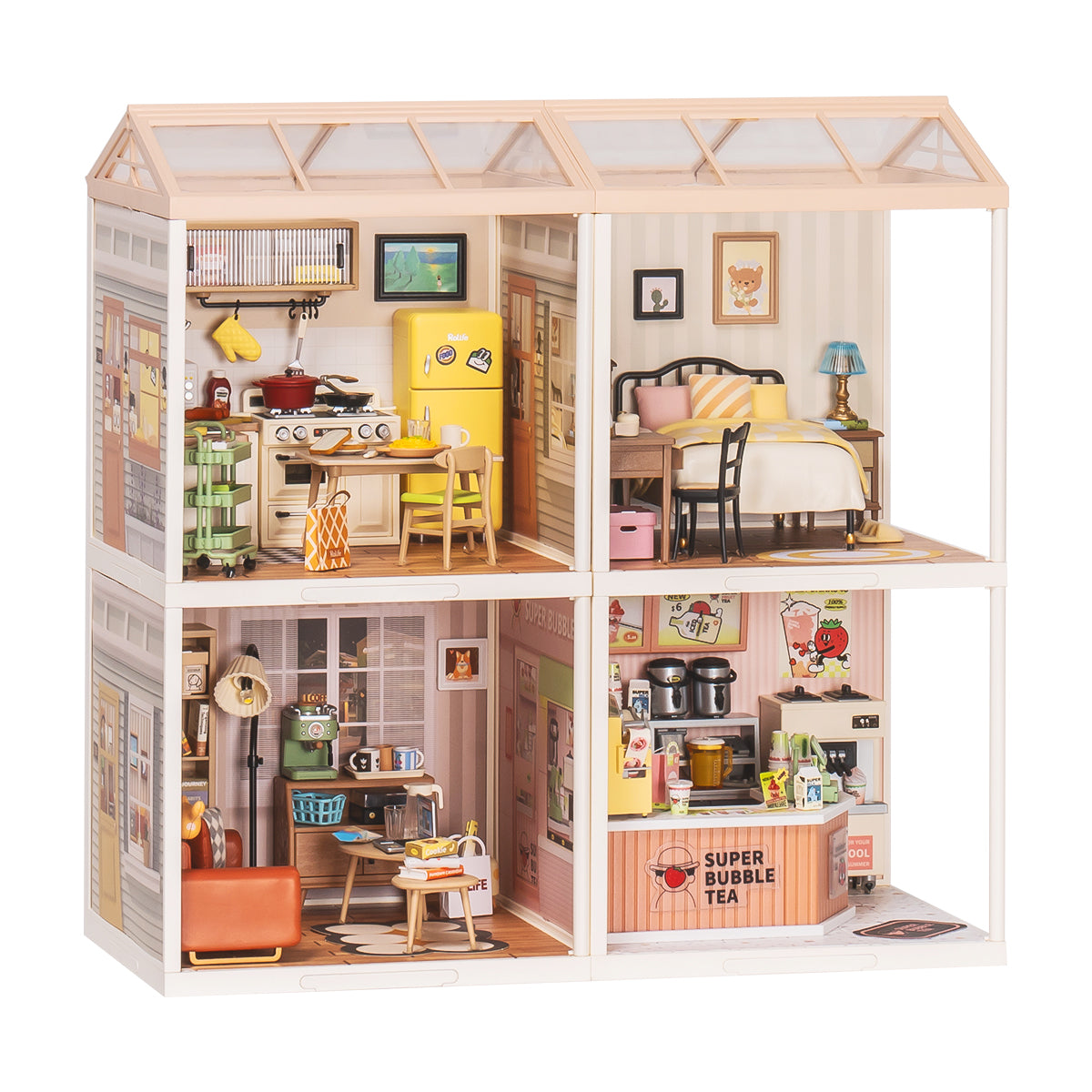 Rolife Super Creator Miniature House 4 in 1 Four Grid gallery image 5