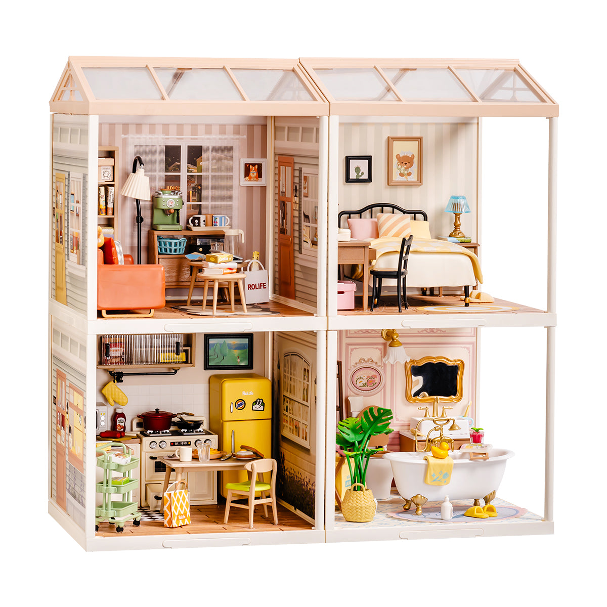 Rolife Super Creator Miniature House 4 in 1 Four Grid gallery image 6