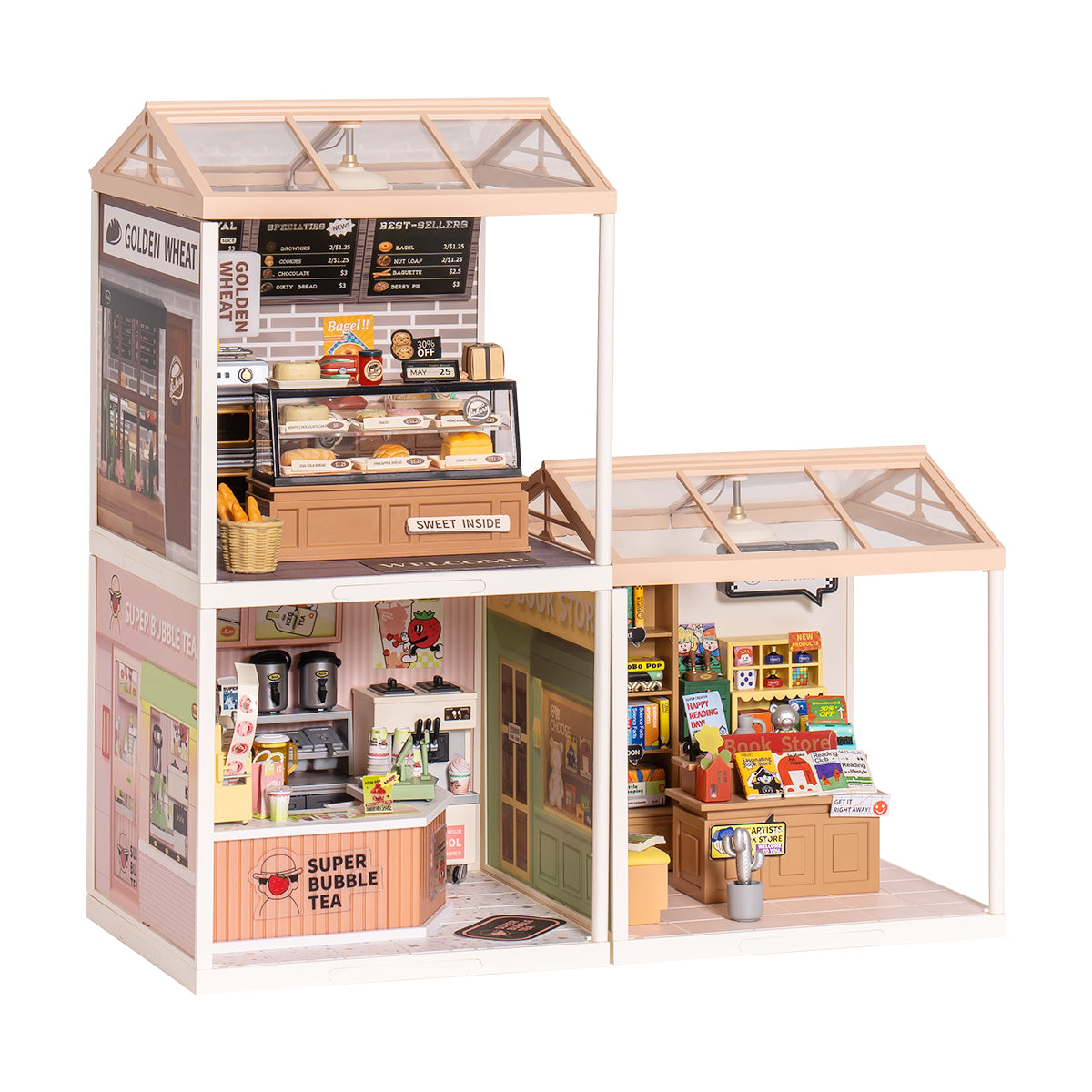 Rolife Super Creator Miniature House 3 in 1 L Shape alternate product view