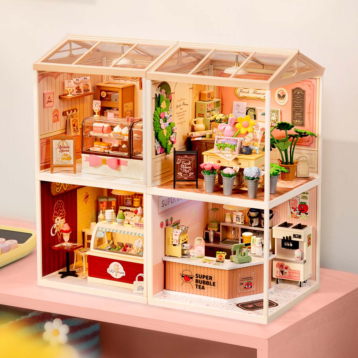 Rolife Super Creator Miniature House 4 in 1 Four Grid gallery image 8