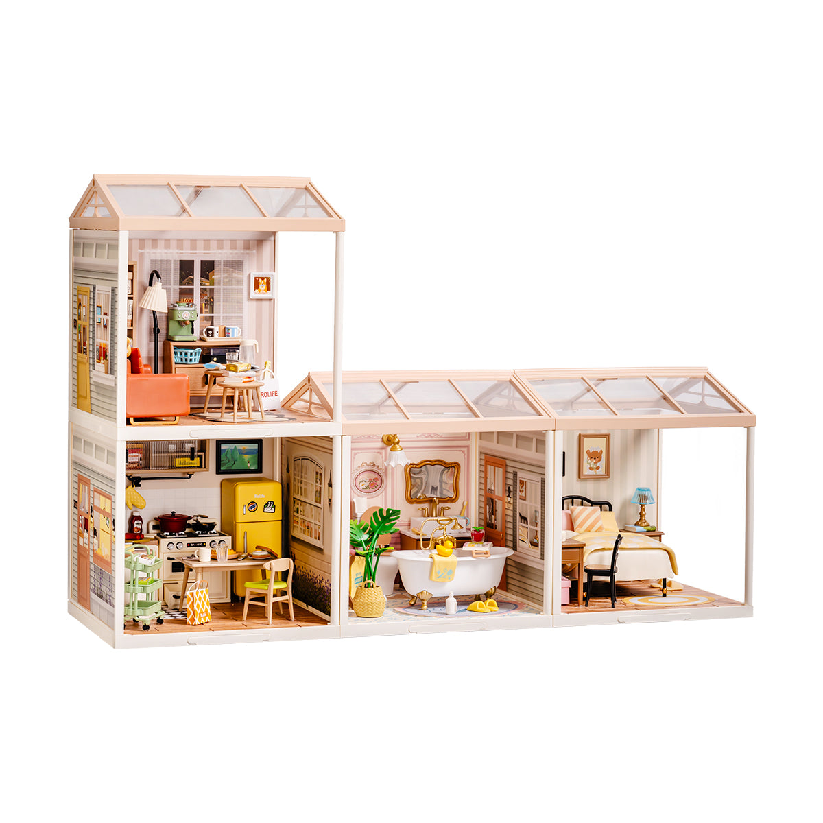 Rolife Super Creator Miniature House 4 in 1 L Shape product hero image