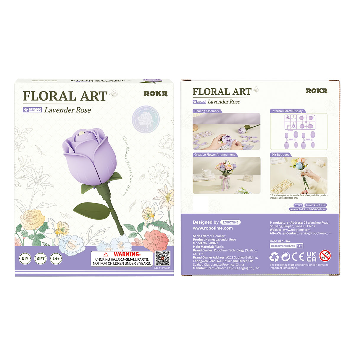 ROKR Floral Art DIY 3D Puzzle