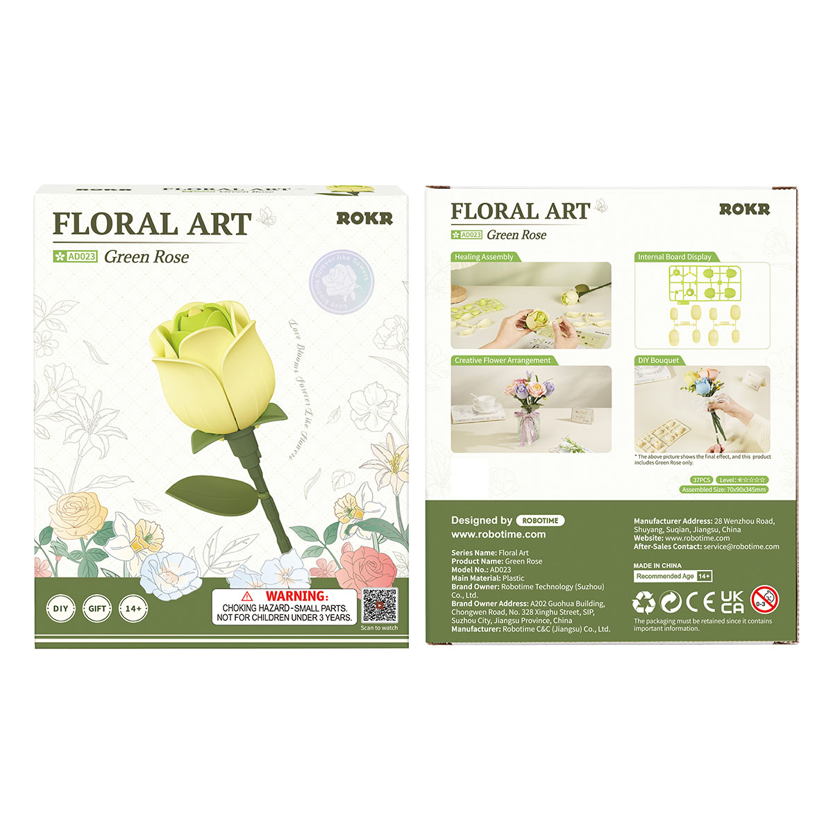 ROKR Floral Art DIY 3D Puzzle