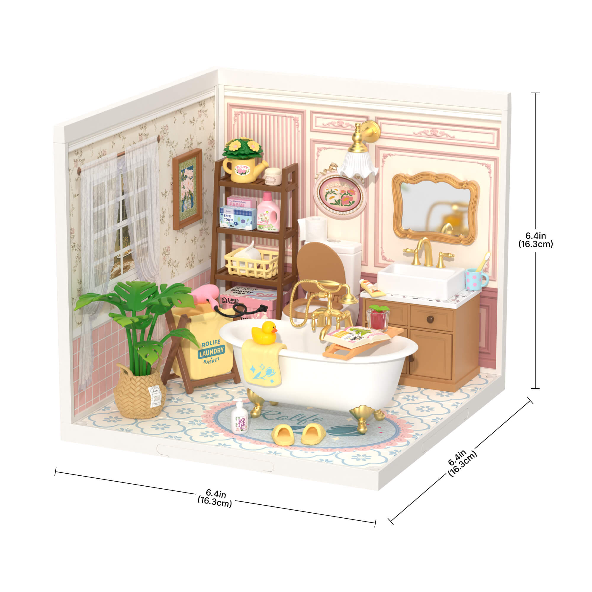 Rolife Bubble Bathroom Super Creator Miniature House DW014B gallery image 6