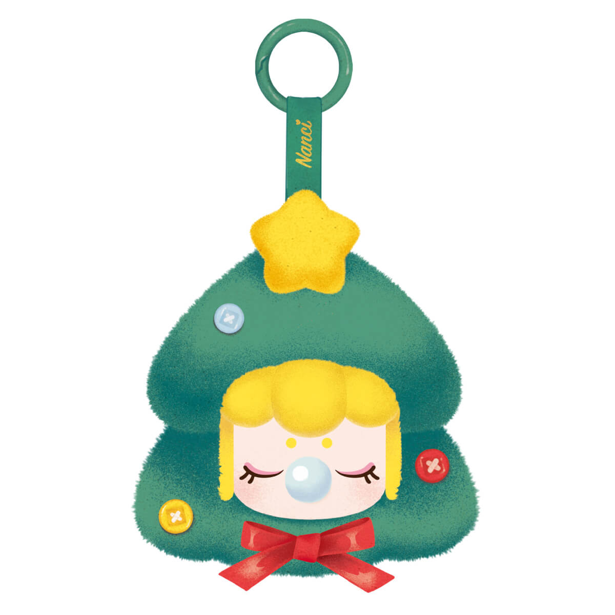 Nanci Christmas Gift Christmas tree plush pendant white background product view
