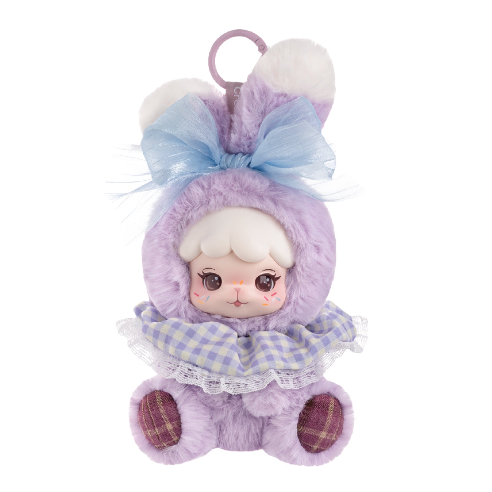 Cream and Cookii Bunny Best Friend full collection display with six plush pendants