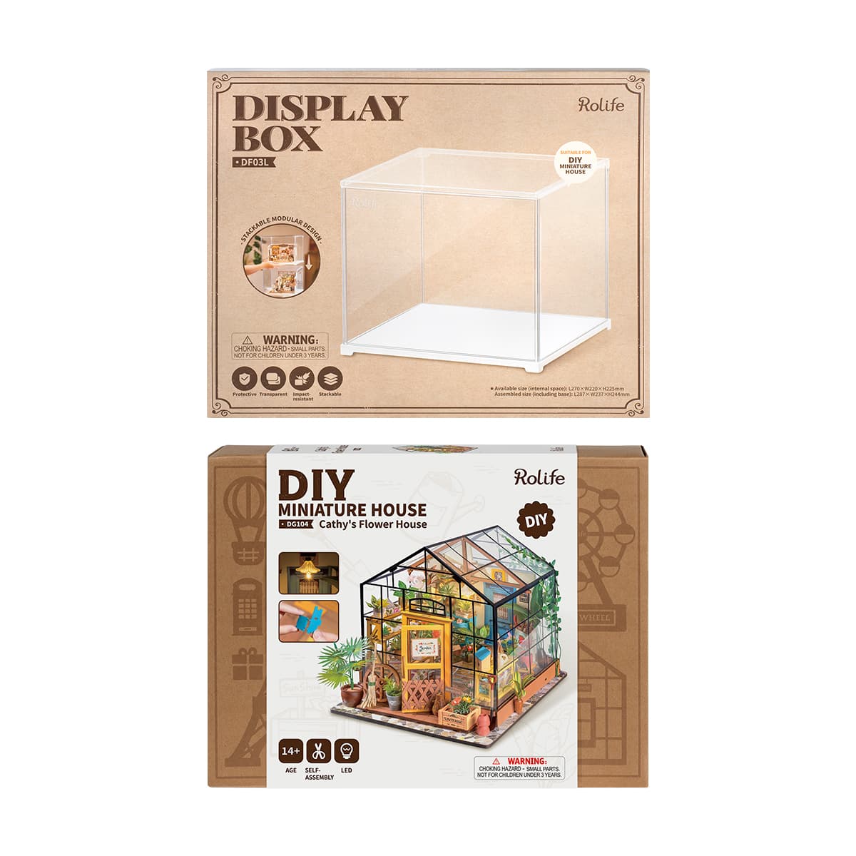 Rolife Cathy's Flower House DG104 with Display Box DF03L gallery image 4