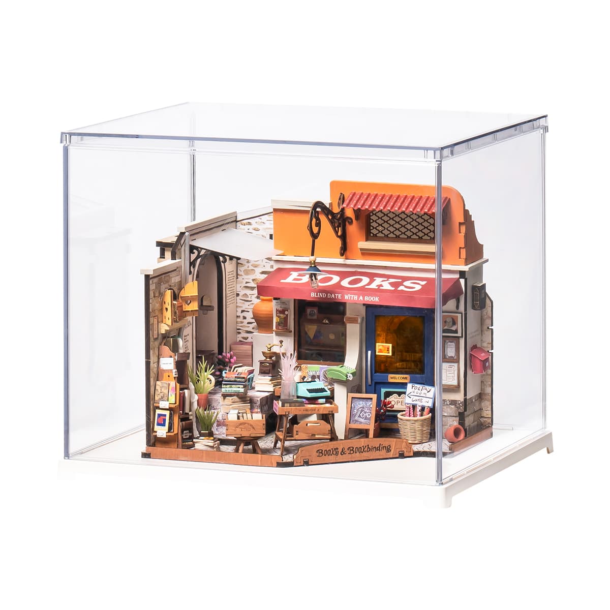 Rolife Corner Bookstore DG164 with Display Box DF03L gallery image 2