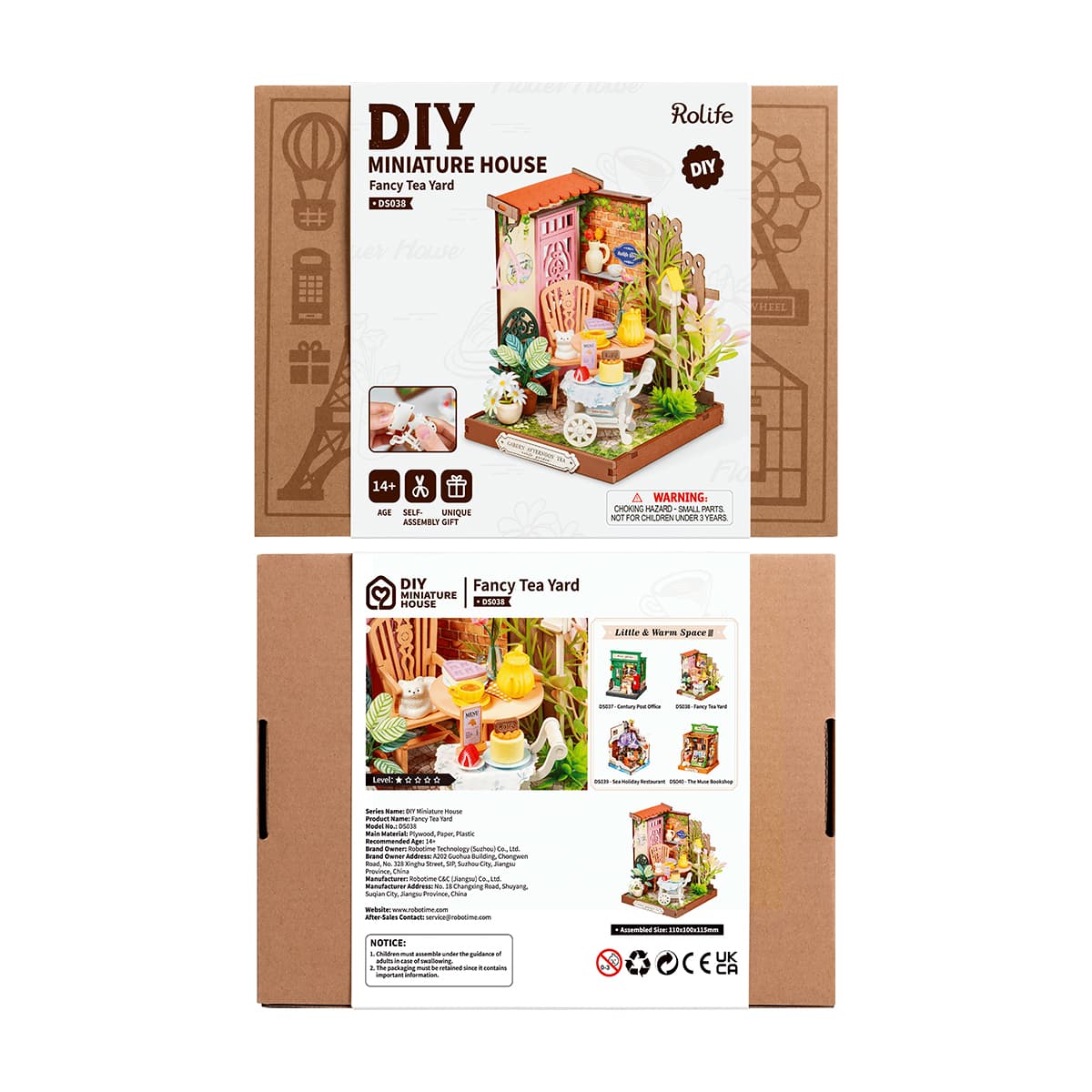 Rolife DIY Miniature House - Fancy Tea Yard DS038 product package