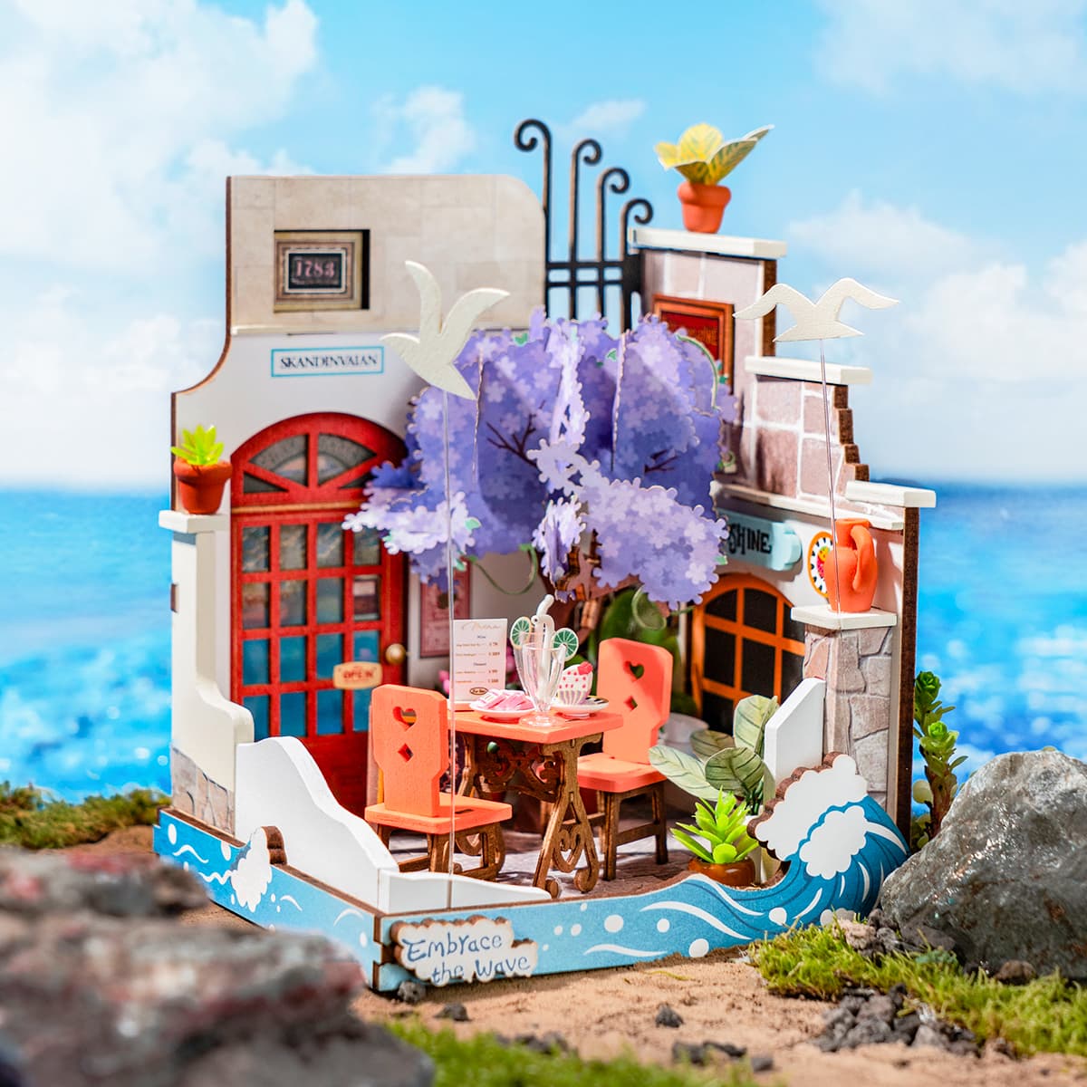Rolife DIY Miniature House - Sea Holiday Restaurant DS039 seaside display scene